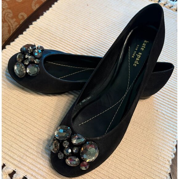 KATE SPADE-♠️Rhinestone Ballet Shoes - Picture 1 of 3